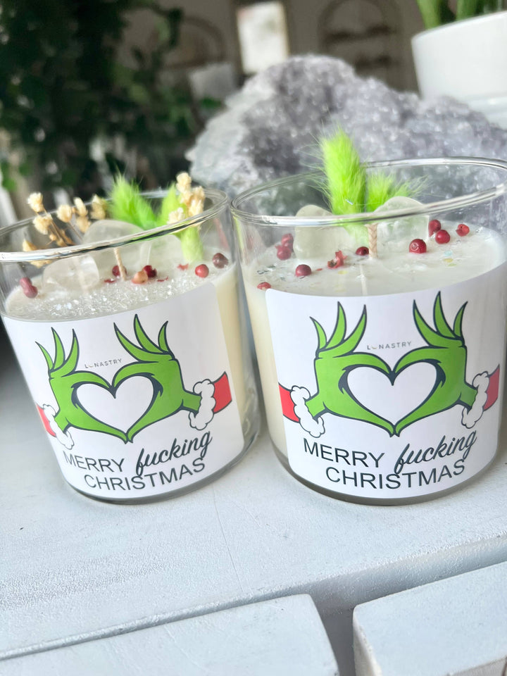 Grinch Xmas Candle