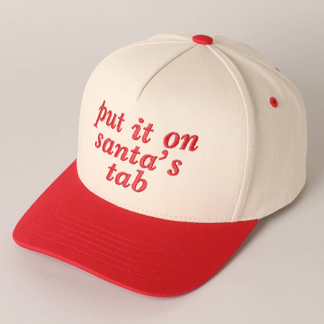 Put It On Santa's Tab Baseball Cap