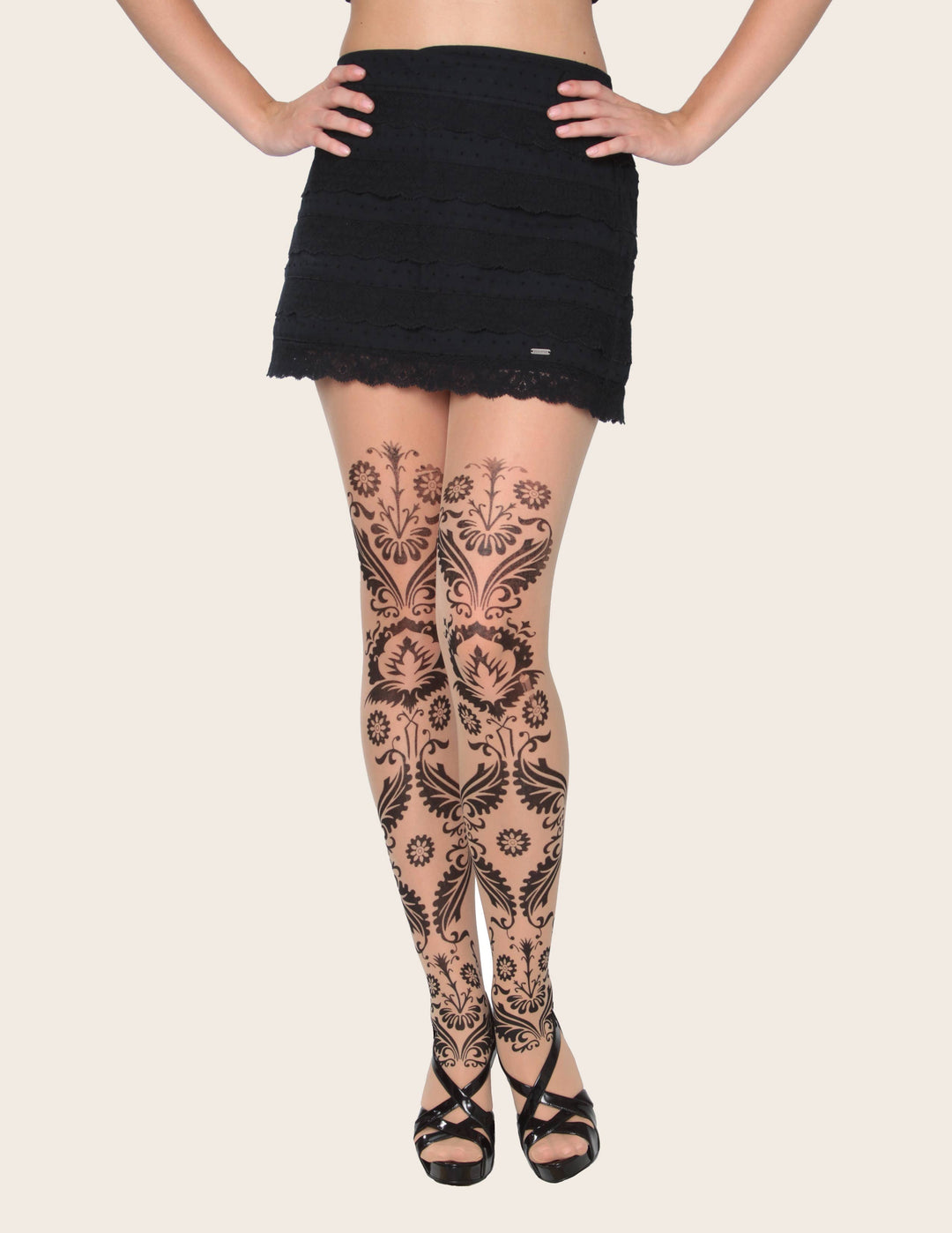 Isadora  Skin Tone Tattoo Fashion Tights