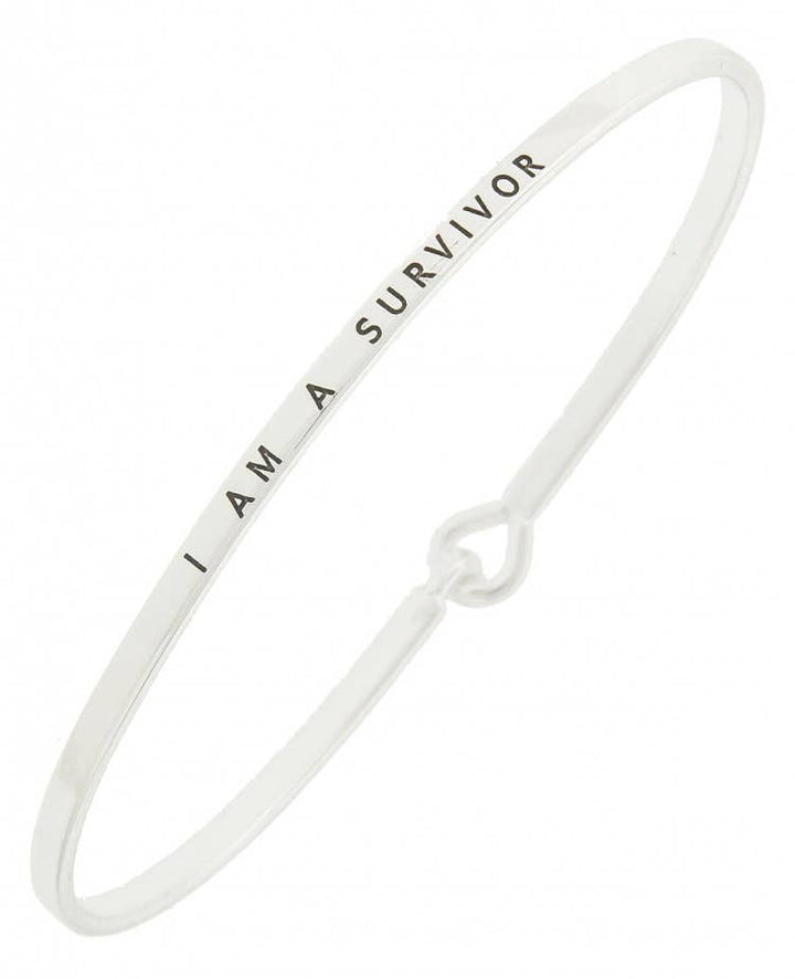 I AM A SURVIVOR Message Bangle