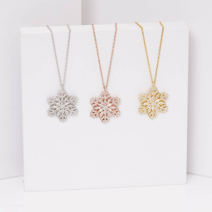 Sterling Silver Snowflake Necklace