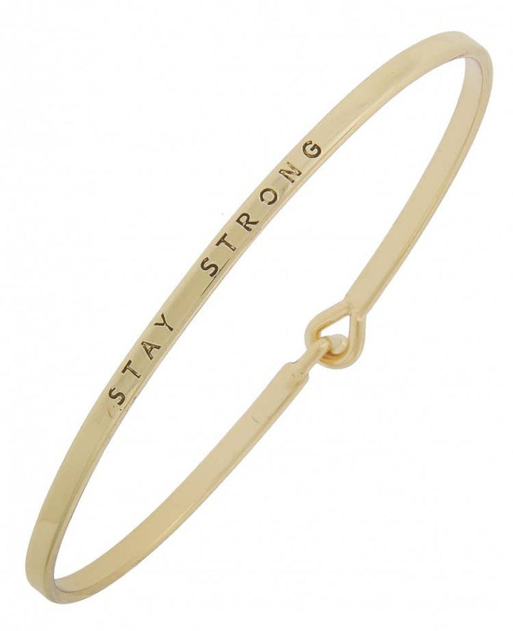 STAY STRONG Message Bangle