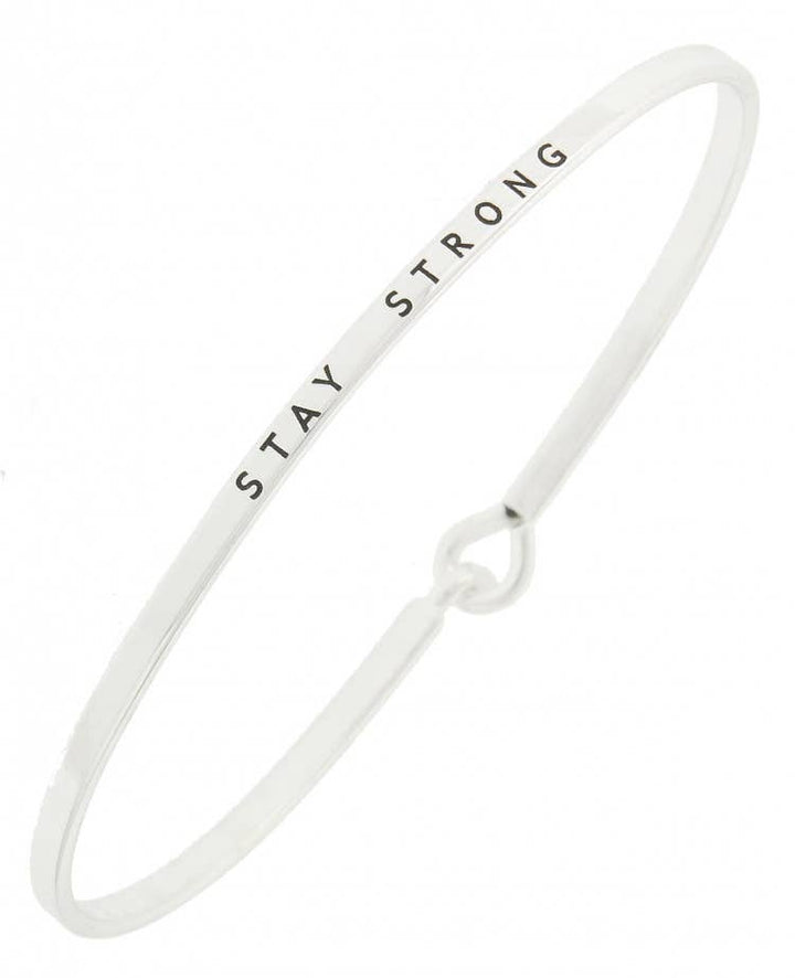 STAY STRONG Message Bangle