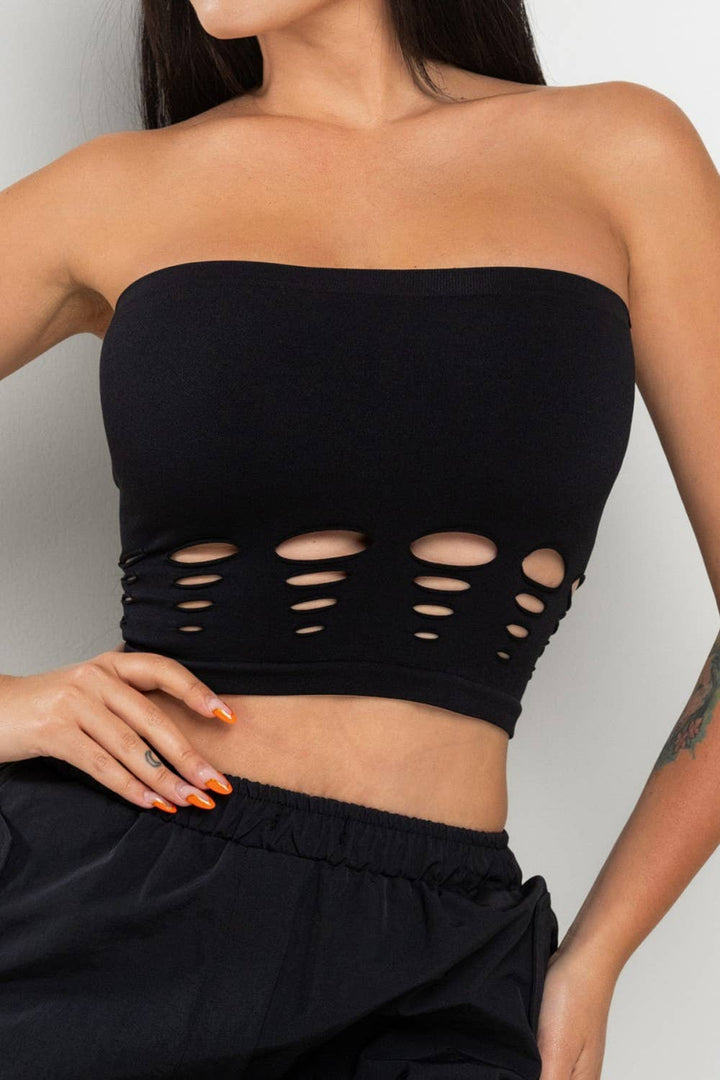 Cutout Front Tube Top