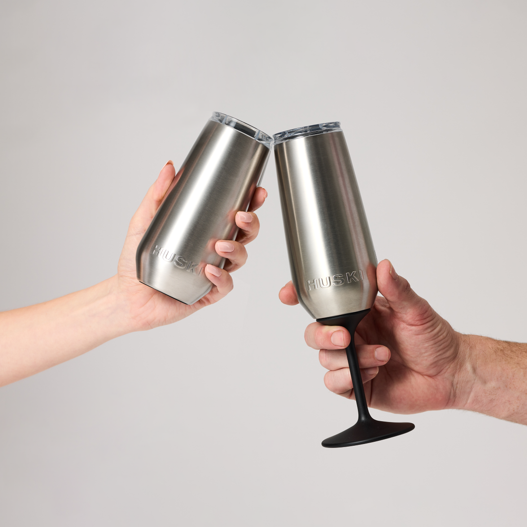 Huski Champagne Flute - Stone Grey