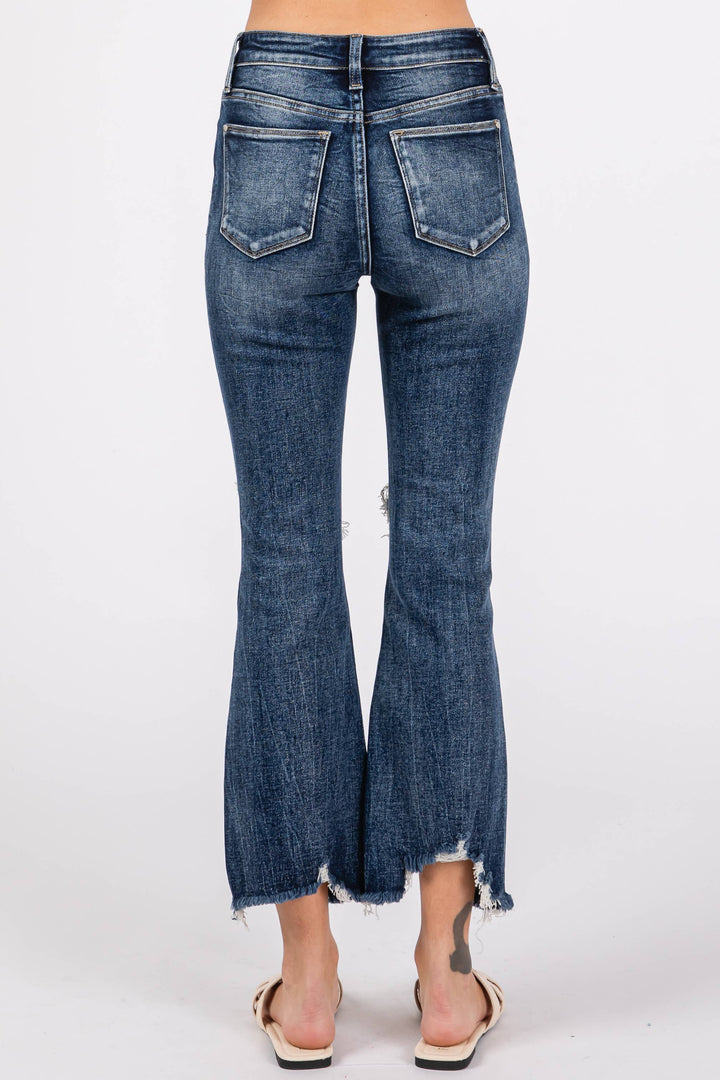 PETRA HIGH RISE CROP BOOTCUT JEANS