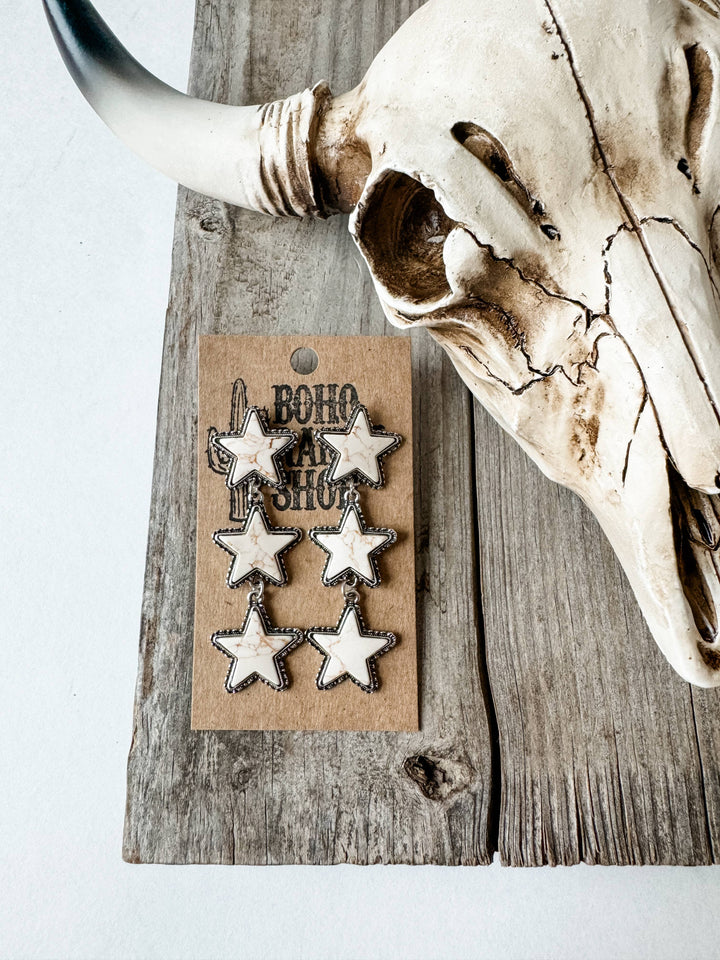 Western Star Drop Earrings