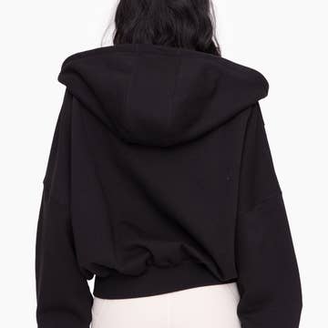 MONO B Oversized Zip-Up Hooded Jacket