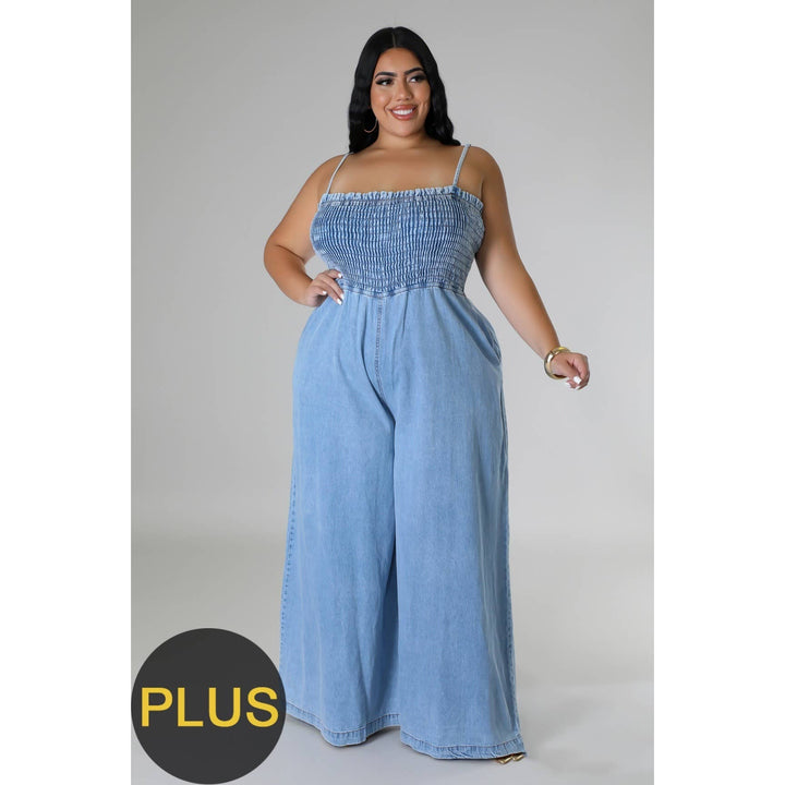 Flattering Plus Size Wide-Leg Jumpsuit