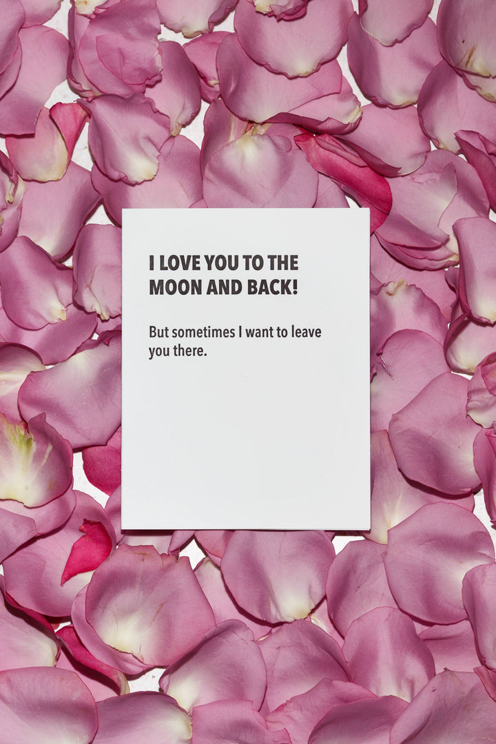 Moon & Back - Love Card