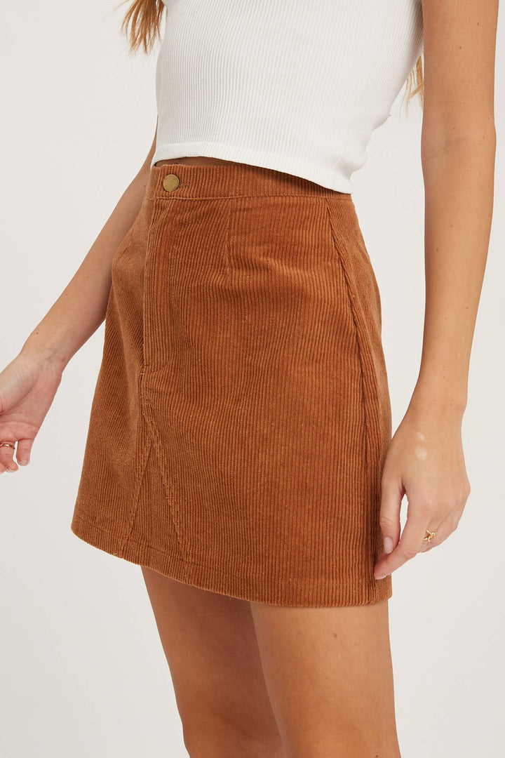 CORDUROY MINI SKIRT