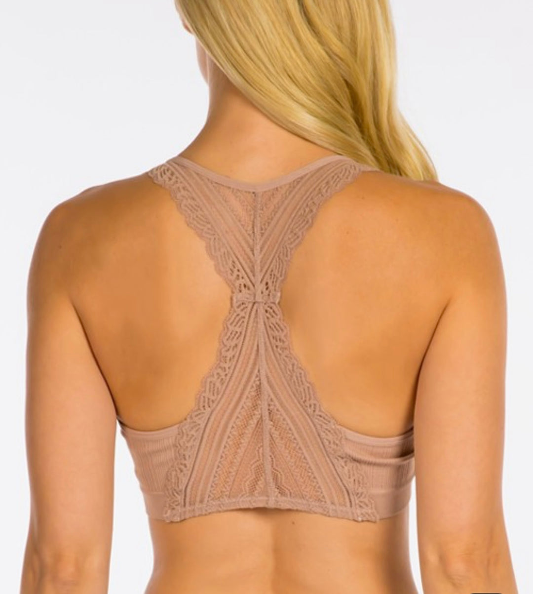 Cocoa Lace Racerback Bralette